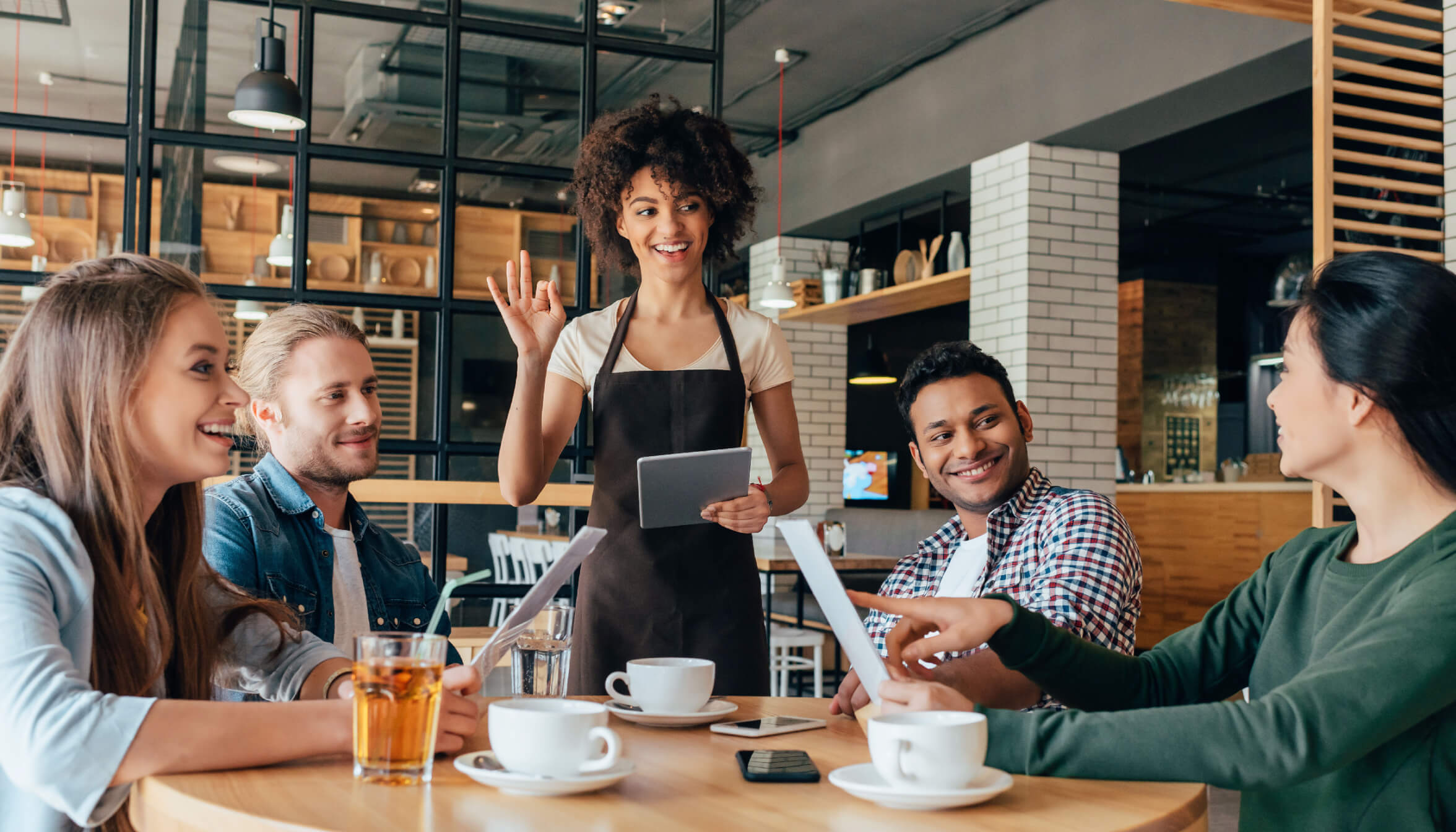 Guests booking a table online