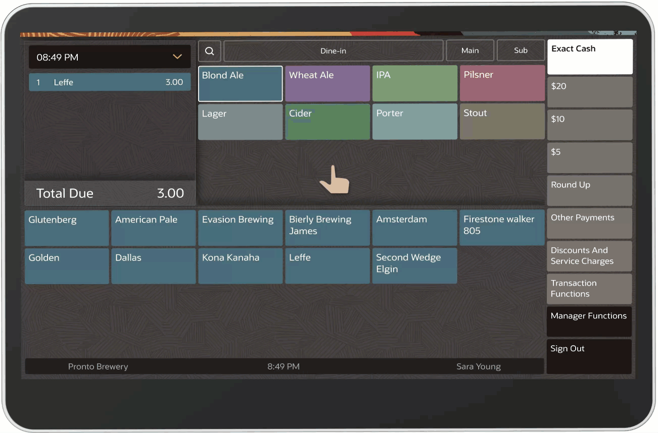 brewery POS software