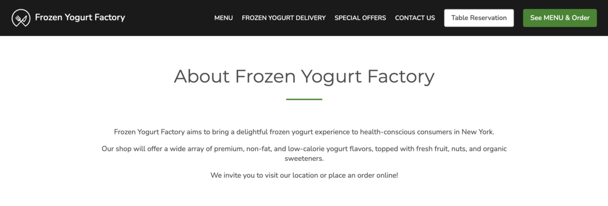 frozen yogurt franchise