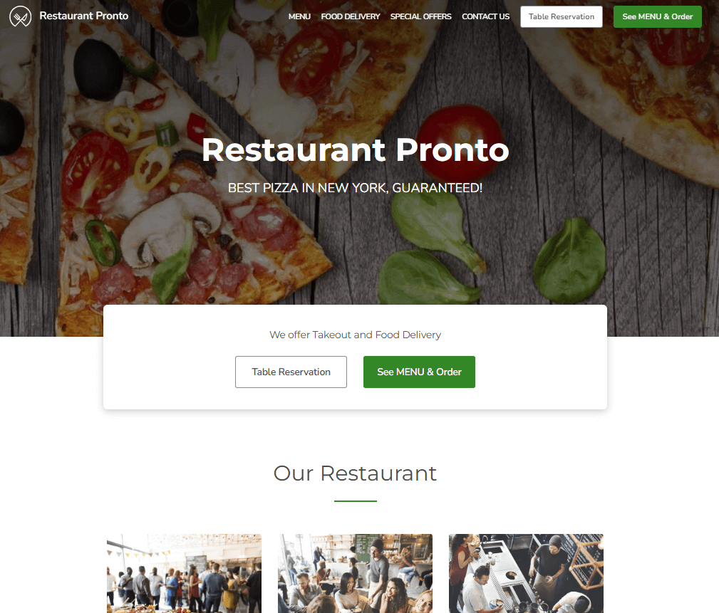 advertising a quick service restaurant